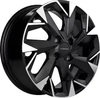 Khomen KHW1402 Black-FP 4*98 5.5xR14 ET35 DIA58.5
